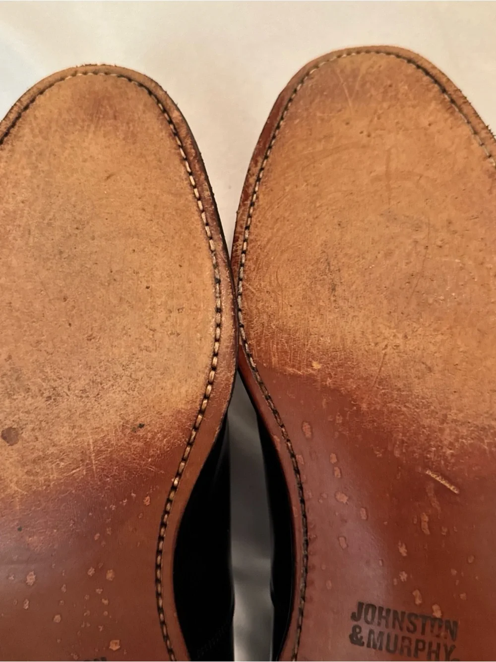 Johnston & Murphy polished black